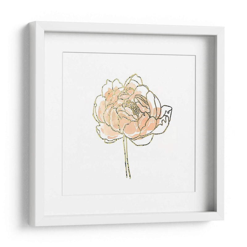 Foil Peony Contour Ii - Emma Scarvey | Cuadro decorativo de Canvas Lab