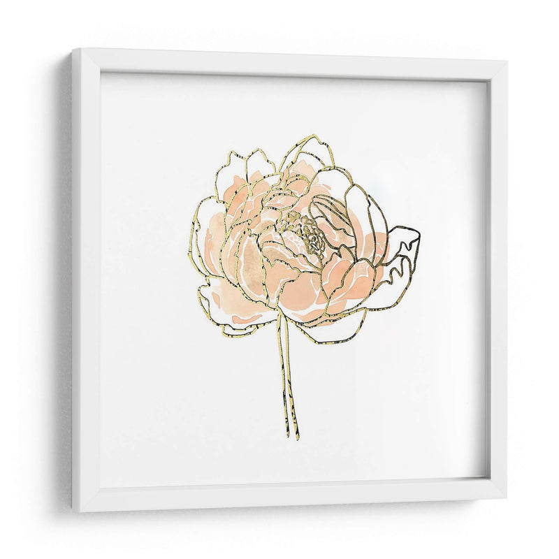 Foil Peony Contour Ii - Emma Scarvey | Cuadro decorativo de Canvas Lab