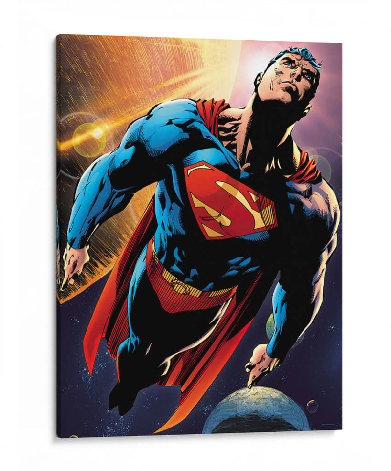 Superman en el espacio | Cuadro decorativo de Canvas Lab