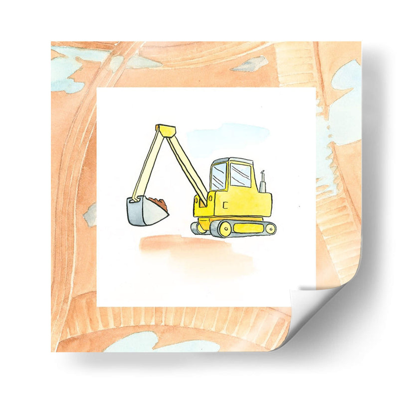 Charlies Backhoe - Charles Swinford | Cuadro decorativo de Canvas Lab