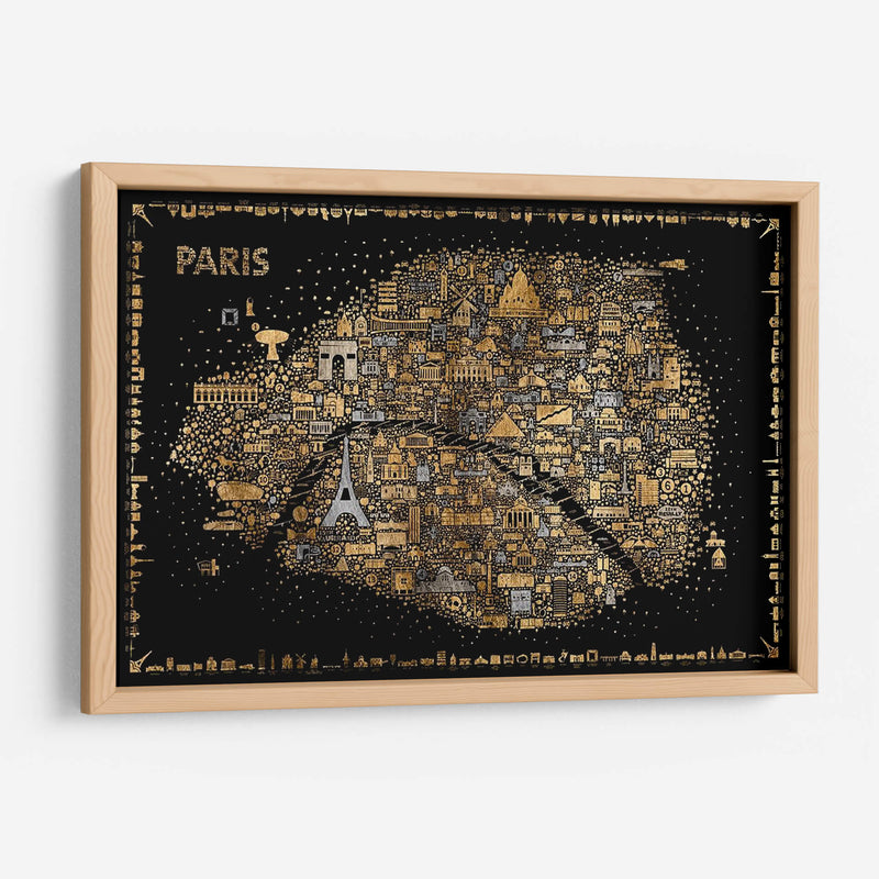 Glam Iconic Cities-Paris - A Very Modern Dog | Cuadro decorativo de Canvas Lab