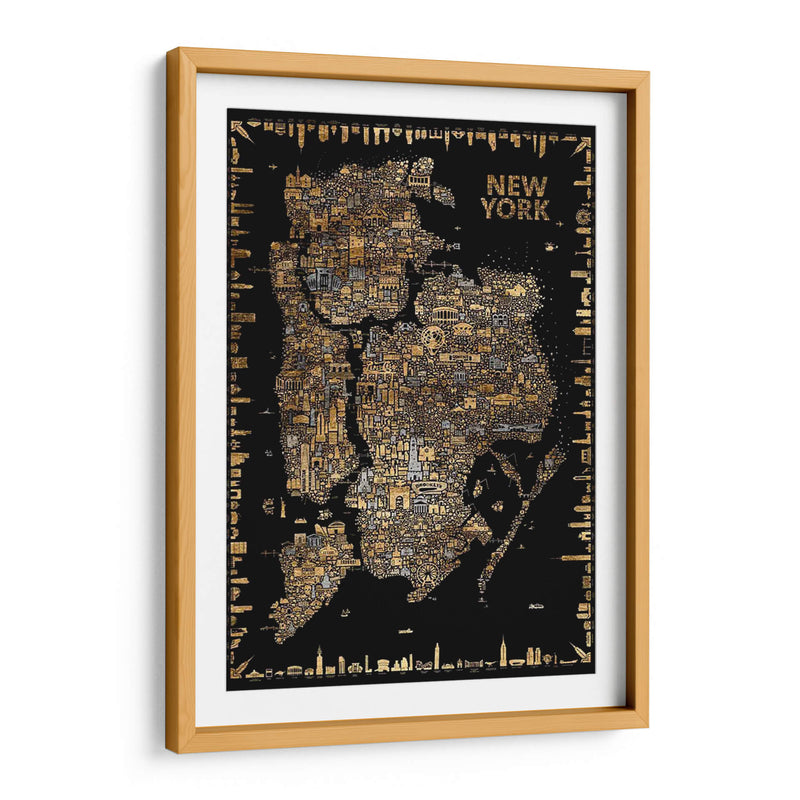 Glam Iconic Cities-New York - A Very Modern Dog | Cuadro decorativo de Canvas Lab