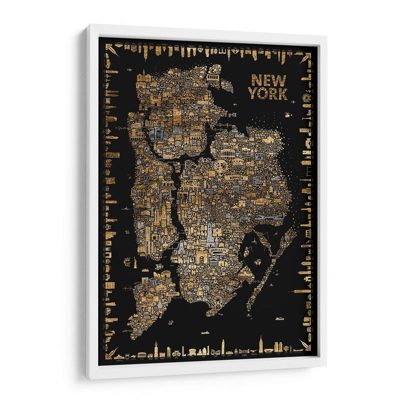 Glam Iconic Cities-New York - A Very Modern Dog | Cuadro decorativo de Canvas Lab