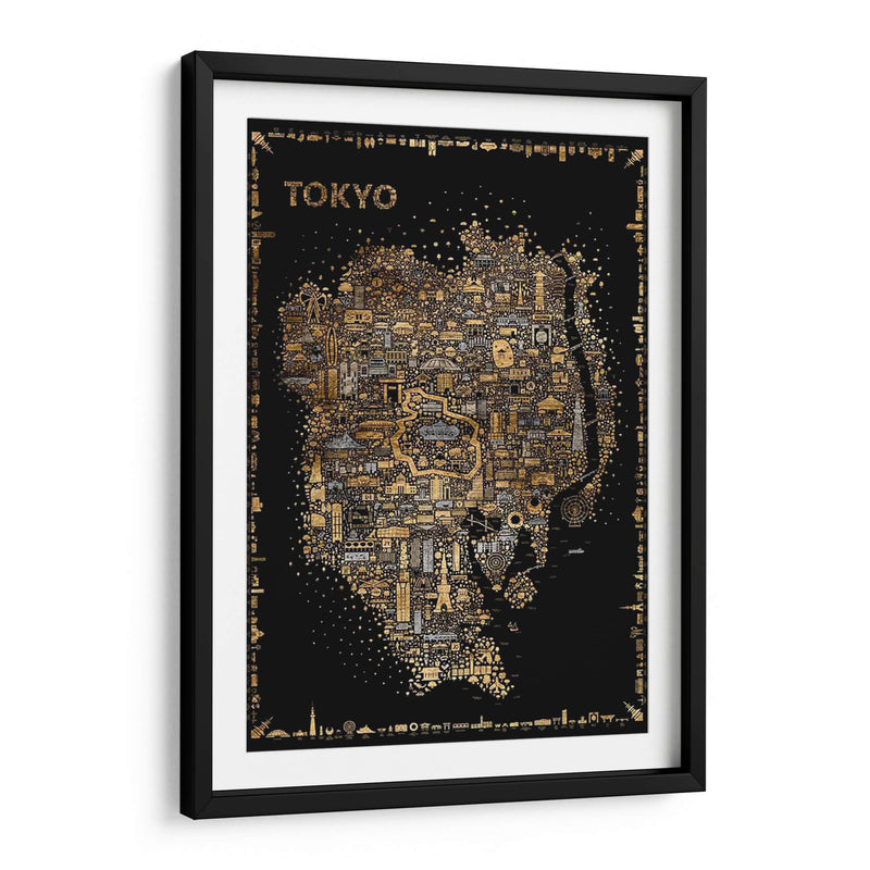 Glam Iconic Cities-Tokyo - A Very Modern Dog | Cuadro decorativo de Canvas Lab