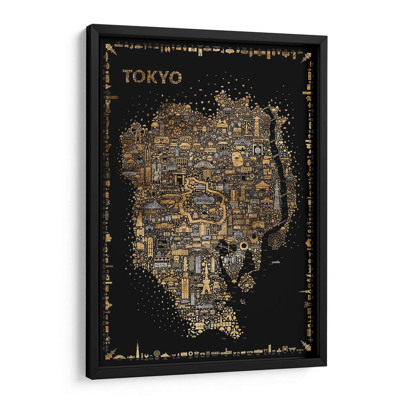 Glam Iconic Cities-Tokyo - A Very Modern Dog | Cuadro decorativo de Canvas Lab