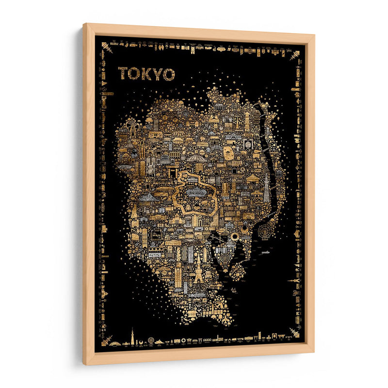 Glam Iconic Cities-Tokyo - A Very Modern Dog | Cuadro decorativo de Canvas Lab