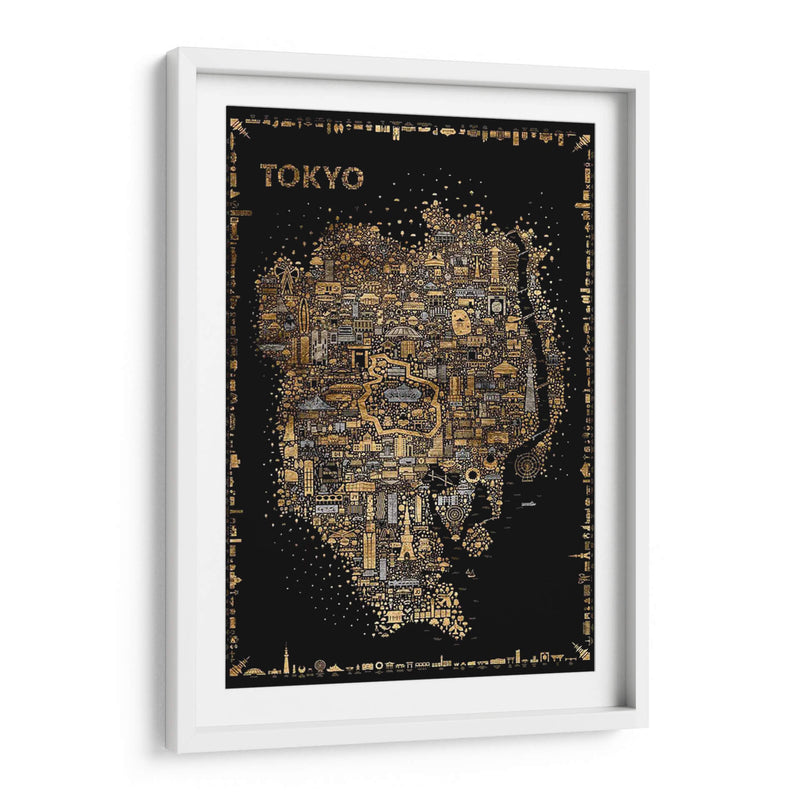 Glam Iconic Cities-Tokyo - A Very Modern Dog | Cuadro decorativo de Canvas Lab