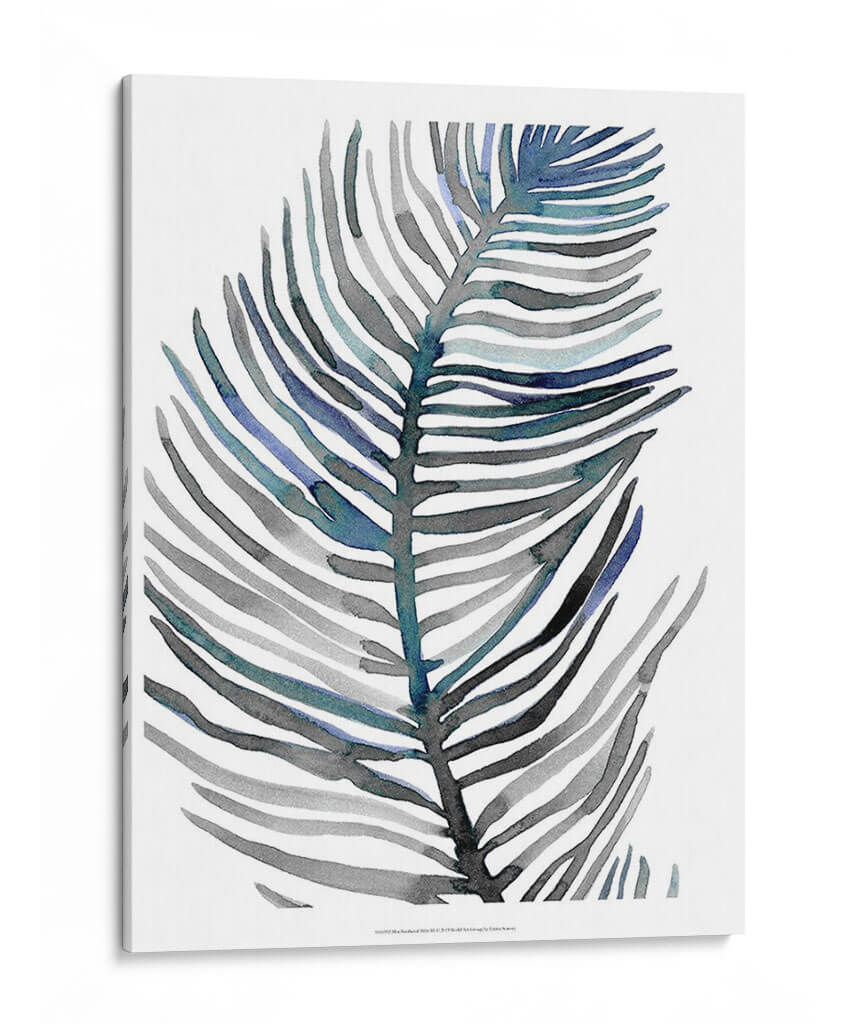 Palm De Plumas Azul Iii - Emma Scarvey | Cuadro decorativo de Canvas Lab
