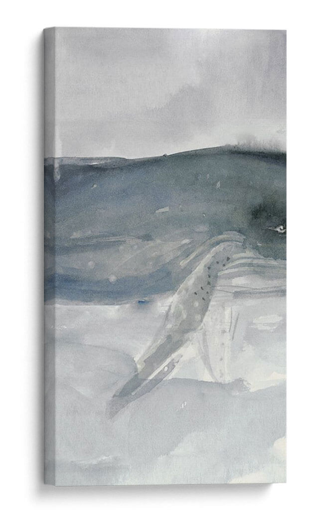 Tríptico De Ballena Azul Ii - A.C. Warren | Cuadro decorativo de Canvas Lab
