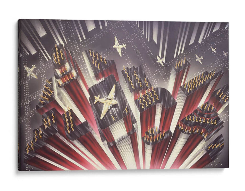 Gotham Air Corp - William H. Bartlett | Cuadro decorativo de Canvas Lab