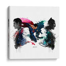 Superman y Batman | Cuadro decorativo de Canvas Lab