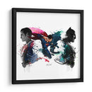 Superman y Batman | Cuadro decorativo de Canvas Lab