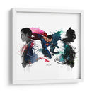 Superman y Batman | Cuadro decorativo de Canvas Lab