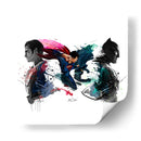 Superman y Batman | Cuadro decorativo de Canvas Lab