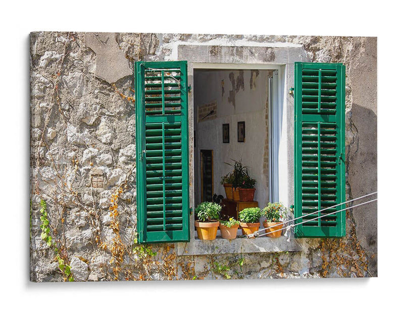 Vista De La Ventana - Kotor, Montenegro - Laura DeNardo | Cuadro decorativo de Canvas Lab