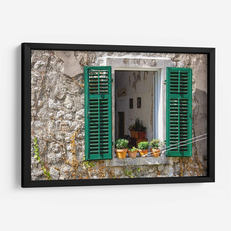 Vista De La Ventana - Kotor, Montenegro - Laura DeNardo | Cuadro decorativo de Canvas Lab