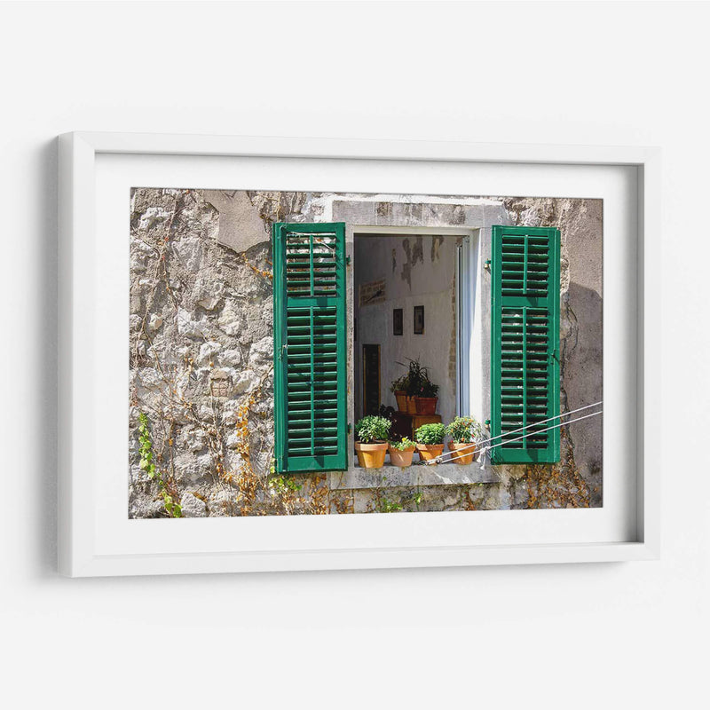 Vista De La Ventana - Kotor, Montenegro - Laura DeNardo | Cuadro decorativo de Canvas Lab