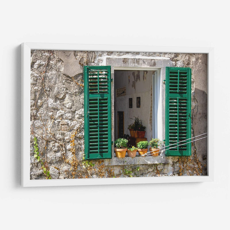 Vista De La Ventana - Kotor, Montenegro - Laura DeNardo | Cuadro decorativo de Canvas Lab