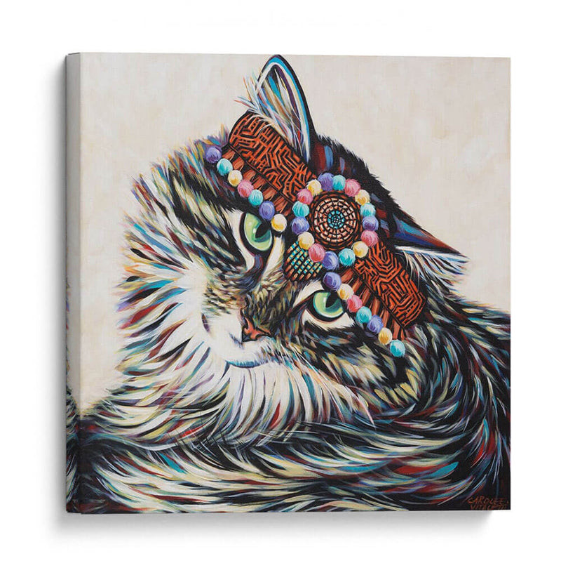 Hippie Cat I - Carolee Vitaletti | Cuadro decorativo de Canvas Lab