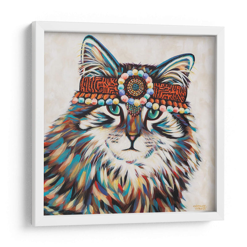 Hippie Cat Ii - Carolee Vitaletti | Cuadro decorativo de Canvas Lab