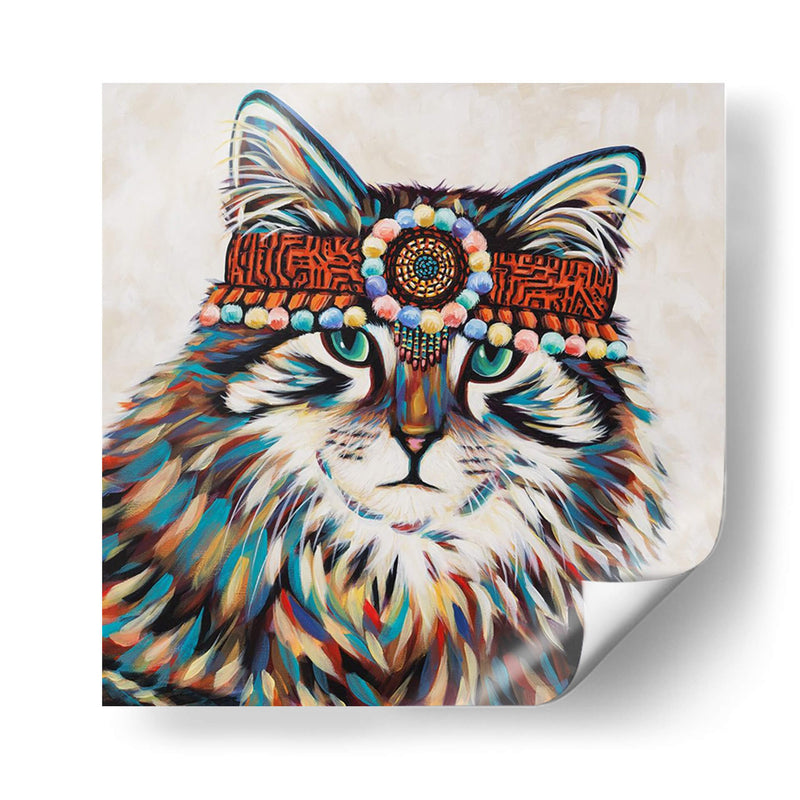 Hippie Cat Ii - Carolee Vitaletti | Cuadro decorativo de Canvas Lab