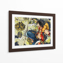 Monkey on the map | Cuadro decorativo de Canvas Lab