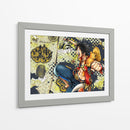 Monkey on the map | Cuadro decorativo de Canvas Lab