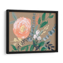 Flores En Mocha Ii - Jennifer Goldberger | Cuadro decorativo de Canvas Lab