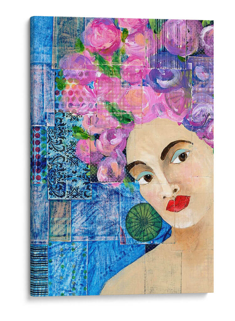 Flores En Su Cabello Ii - Regina Moore | Cuadro decorativo de Canvas Lab