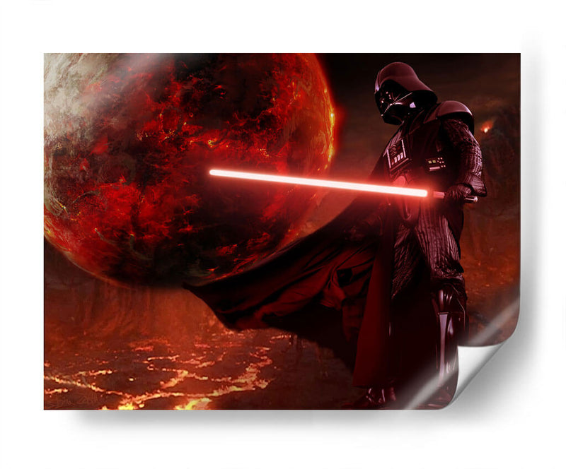 Darth Vader red | Cuadro decorativo de Canvas Lab