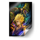 Rayos DBZ | Cuadro decorativo de Canvas Lab
