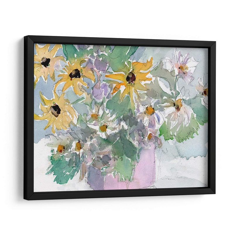 Margaritas Y Susans Eyed Black Ii - Samuel Dixon | Cuadro decorativo de Canvas Lab