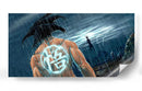 Goku bajo la lluvia | Cuadro decorativo de Canvas Lab