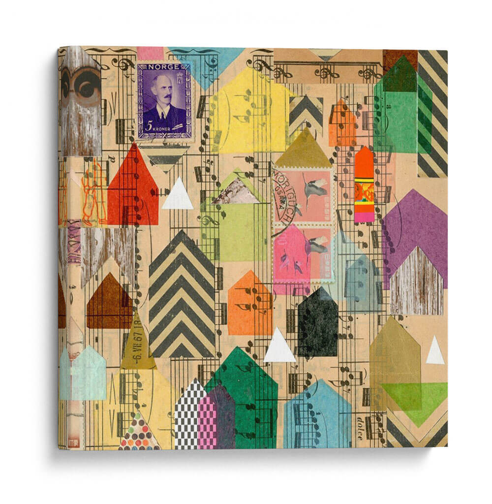 Casas Estampadas Ii - Nikki Galapon | Cuadro decorativo de Canvas Lab