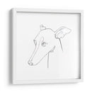 Retrato De Lápiz De Galgo I - Emma Scarvey | Cuadro decorativo de Canvas Lab