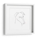 Retrato De Lápiz Greyhound Ii - Emma Scarvey | Cuadro decorativo de Canvas Lab
