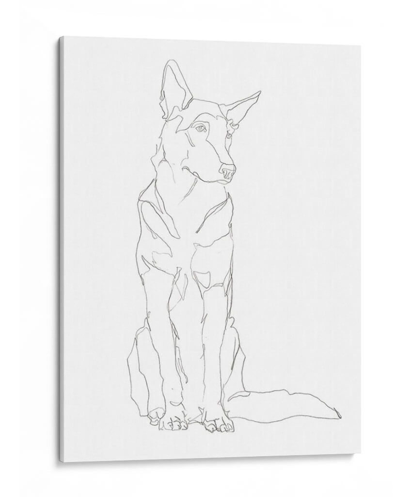Contorno De Perro I - Ethan Harper | Cuadro decorativo de Canvas Lab