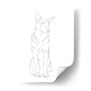 Contorno De Perro I - Ethan Harper | Cuadro decorativo de Canvas Lab