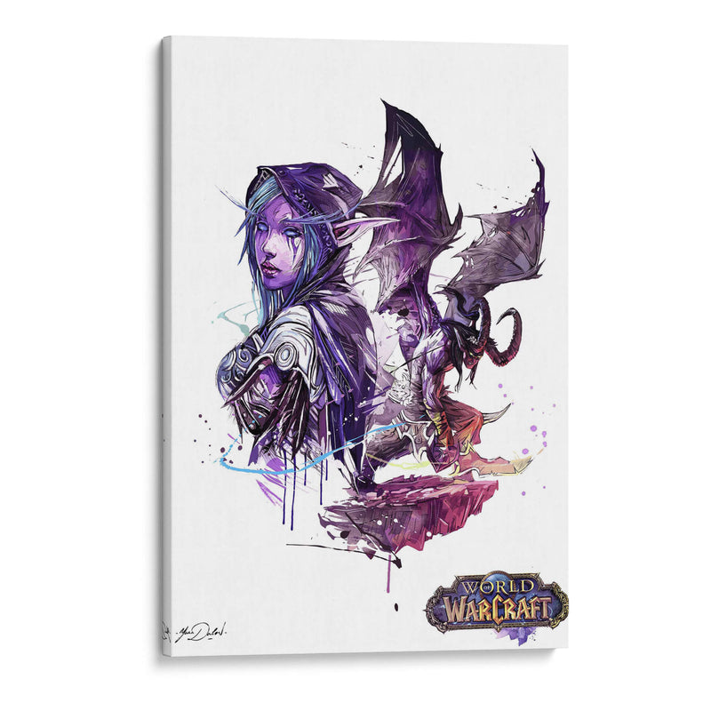 WoW ilustración | Cuadro decorativo de Canvas Lab