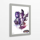 WoW ilustración | Cuadro decorativo de Canvas Lab