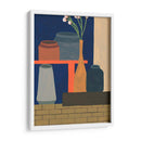 Jarrones En Un Estante Ii - Melissa Wang | Cuadro decorativo de Canvas Lab