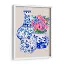 Delft Blue Vases Ii - Melissa Wang | Cuadro decorativo de Canvas Lab