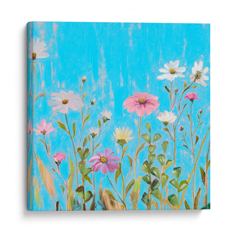 Flores Silvestres En Cerulean I - Christopher J. Trew | Cuadro decorativo de Canvas Lab