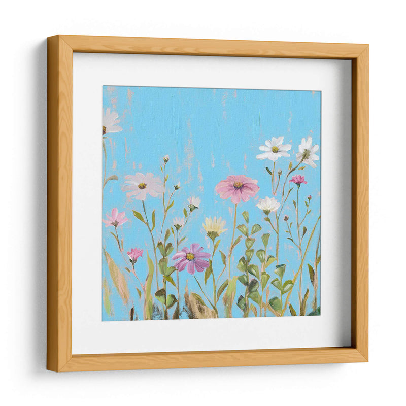 Flores Silvestres En Cerulean I - Christopher J. Trew | Cuadro decorativo de Canvas Lab