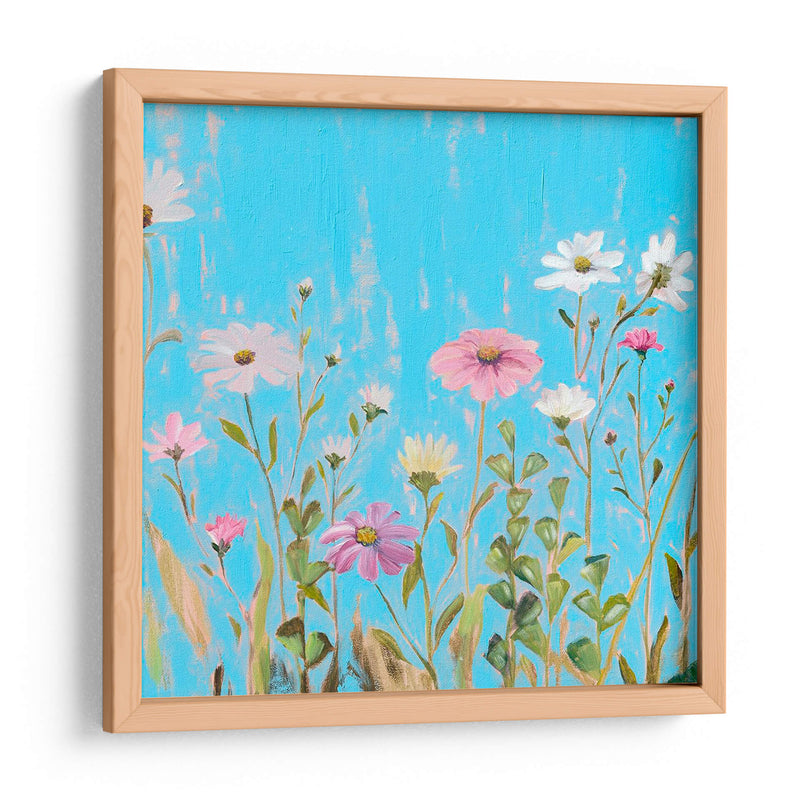 Flores Silvestres En Cerulean I - Christopher J. Trew | Cuadro decorativo de Canvas Lab