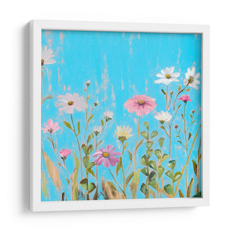 Flores Silvestres En Cerulean I - Christopher J. Trew | Cuadro decorativo de Canvas Lab