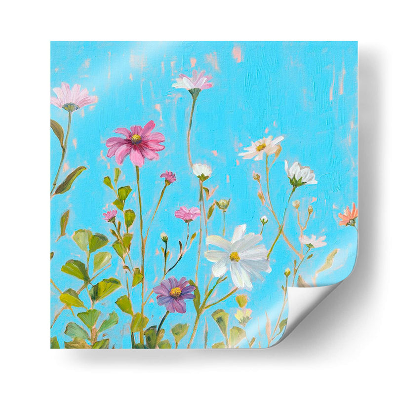 Flores Silvestres En Cerulean Ii - Christopher J. Trew | Cuadro decorativo de Canvas Lab