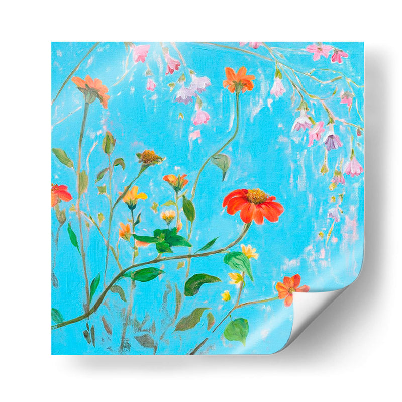 Flores Silvestres En Cerulean Iv - Christopher J. Trew | Cuadro decorativo de Canvas Lab