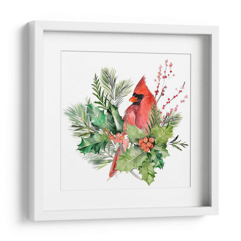 Cardenal Holly Navidad I - B. Hoola Van Nooten | Cuadro decorativo de Canvas Lab