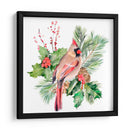Cardenal Holly Christmas Ii - B. Hoola Van Nooten | Cuadro decorativo de Canvas Lab